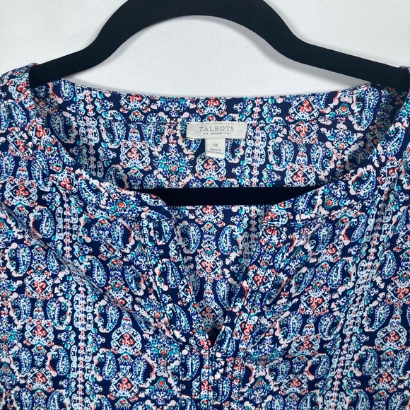 Talbots Multicolor Patterned Blouse - Picture 2 of 11
